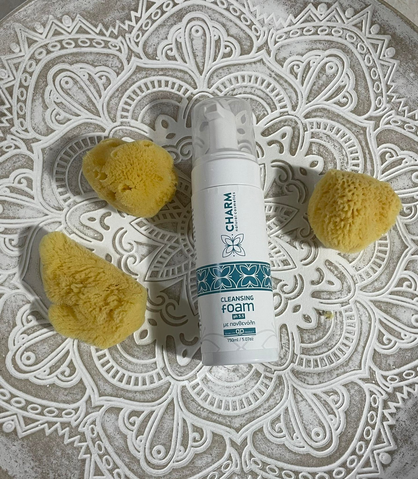 Charms Cosmetics Αφρός καθαρισμού + δωρο φυσικό σφουγγάρι θαλάσσης