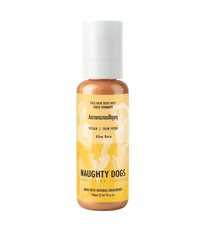FACE HAIR BODY MIST , gold shimmer ΑΥΤΟΠΕΠΟΙΘΗΣΗ 150ml