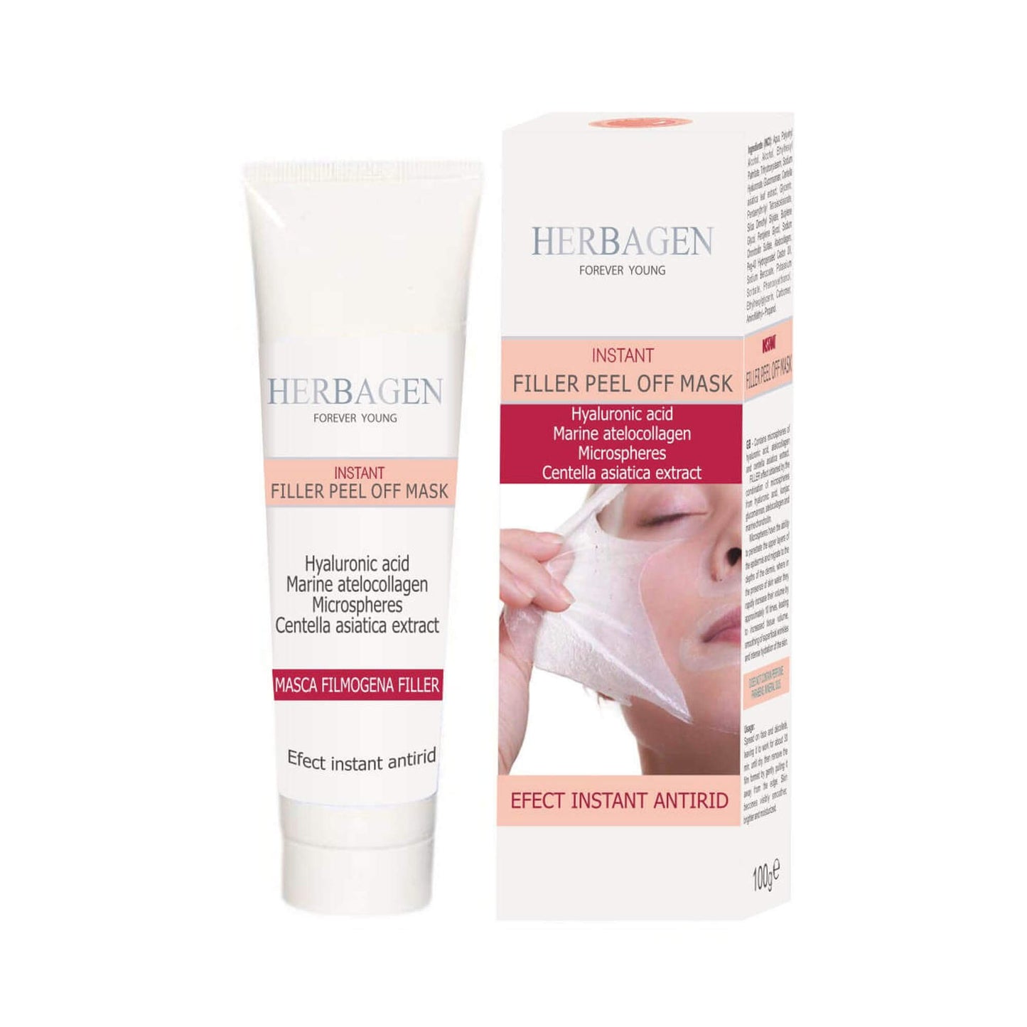 Herbagen instand filler peel of mask 100g