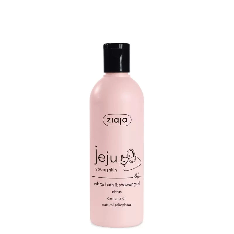 ziaja jeju young skin white bath & shower gel 300ml