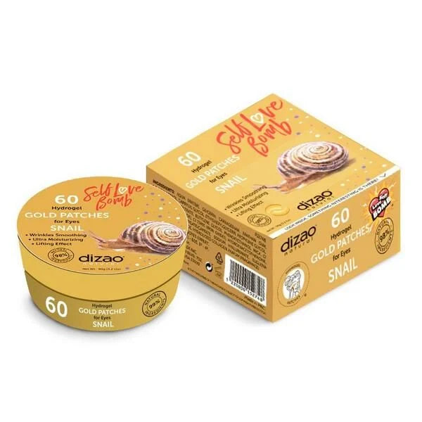60 hydrogel gold patches with snail