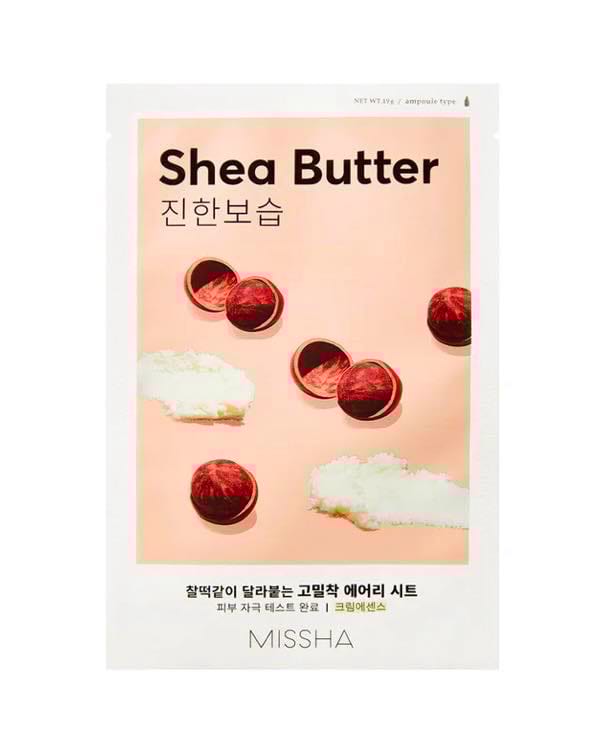 MISSHA Airy Fit Sheet Mask - Shea Butter - Μάσκα με βούτυρο καριτέ για ξηρό δέρμα