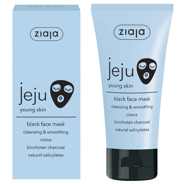 ziaja jeju young skin black face mask 50ml