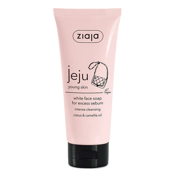ziaja jeju young skin white face soap for excess sebum 75ml