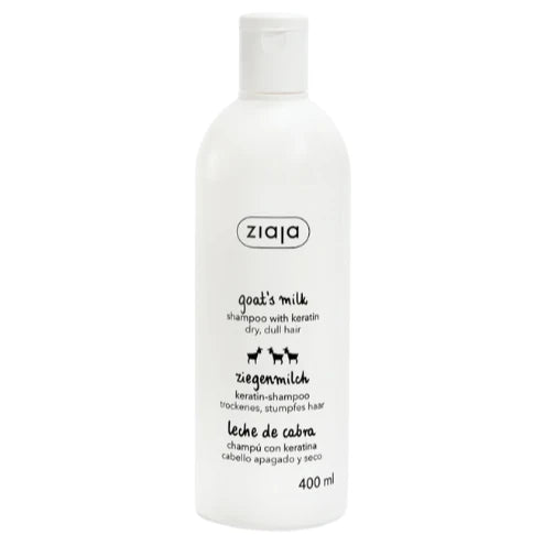 ziaja goat's milk shampoo with keratin 400ml