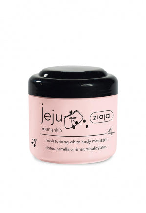 ziaja jeju young skin moisturising white body mousse 200ml