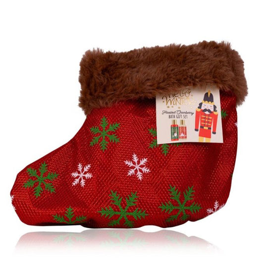 Bath set με αφρόλουτρο 100ml & λοσιόν σώματος 100ml σε Xmas κάλτσα, Hello Winter - Accentra