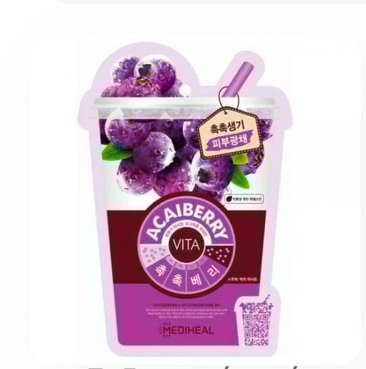 MEDIHEAL  Acai Berry Vita Mask - Αντιοξειδωτική μάσκα