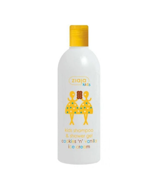 ziaja kids cookies & vanilla ice cream shampoo & shower gel 400ml